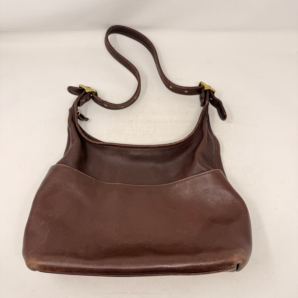 Vintage Coach Brown Leather Shoulder Bag – Style No. K0D-9058, Made in USA